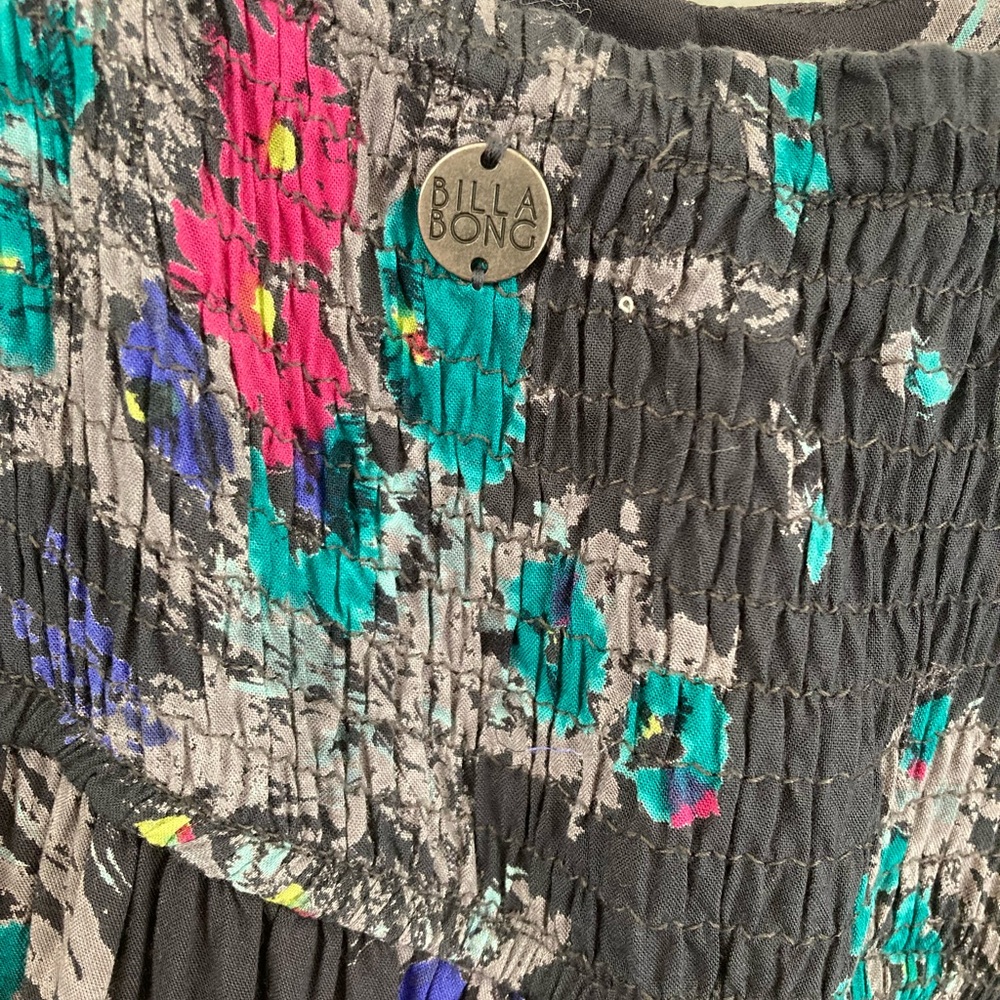 Billabong Floral High-Low Maxi Dress Boho Cottagecore Summer - Medium - Picture 10 of 14